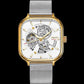 Classic Fashion Skeleton Square Trend Automatic Mechanical Men Watch