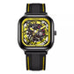 Square Tourbillon Trend Fashion Mechanical Men Automatic Luminous Skeleton Watch