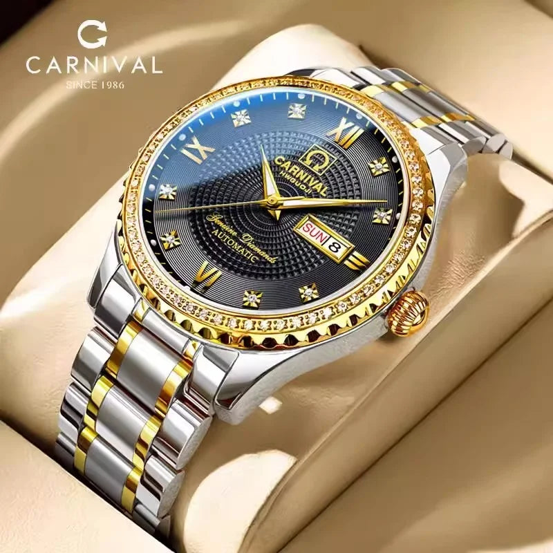 High-end Luxury Luminous Mechanical Automatic Steel Gold Men's Watches