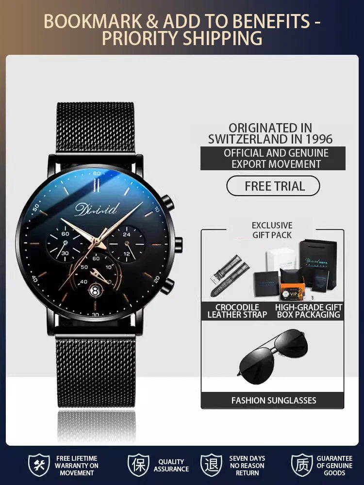 Fashion Teenager Fashion Classic Students Exams Special Quartz Men Watches