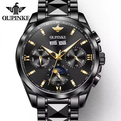 Premium Luxury Mechanical Automatic Swiss Brand Multifunction Men's Watch