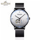 Swiss Genuine Classic Fashion Skeleton Men Automatic Mechanical Watch