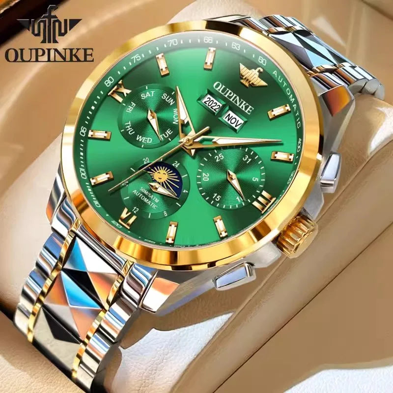 High-end Luxury Black Warrior Automatic Swiss Genuine Men Mechanical Watch