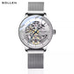 Genuine Skeleton Ultra-thin Swiss Luxury High-end Men Automatic Mechanical Watch