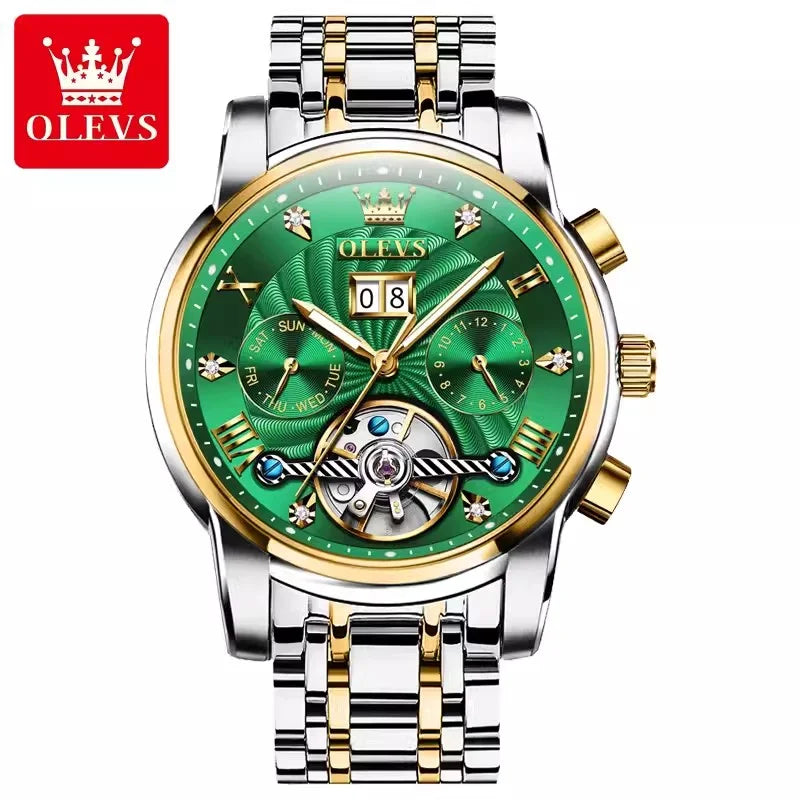 Swiss Genuine Automatic Multifunction Branded Men Mechanical Watch