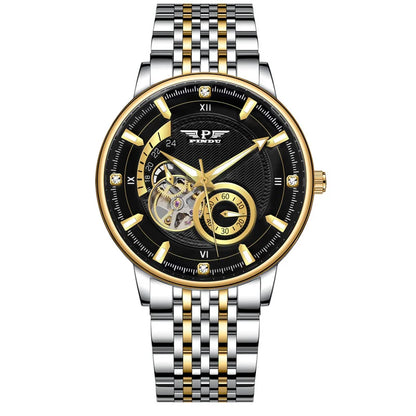 Classic Fashion Gold Color Men's Automatic Trend Mechanical Watch