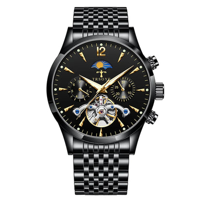 Live Burst Men Mechanical Watch Business Luminous Waterproof Watch