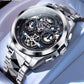 Swiss High-end Luxury Skeleton Watch Wristwatch Automatic Multi-function Men Mechanical Watches