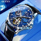 Luxury High-end Automatic Mechanical Skeleton Star Men Watch