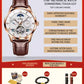 Swiss Silver Men Watches Automatic Fashion Trend Skeleton Mechanical Watches