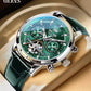 Swiss Genuine Skeleton Automatic Multifunction Fashion Men Mechanical Watch