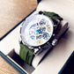 Clover Automatic Skeleton Classic Trend Automatic Mechanical Men Watch