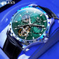 Luxury High-end Automatic Mechanical Skeleton Star Men Watch