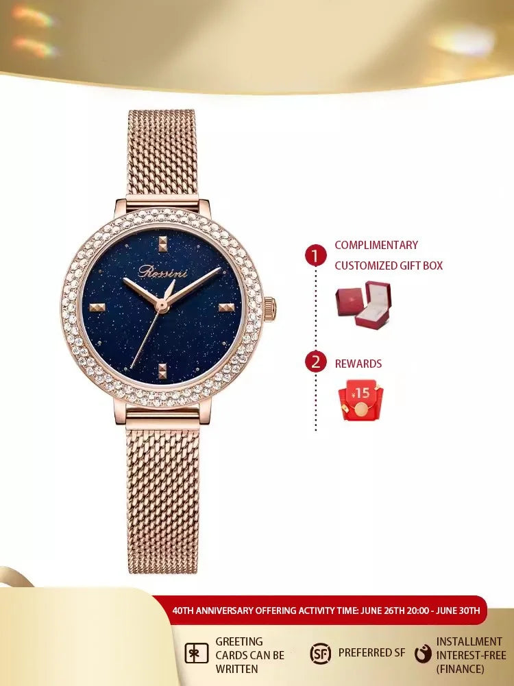 Official Authentic Simple Temperament Ins Style Full of Stars Quartz Women Watch