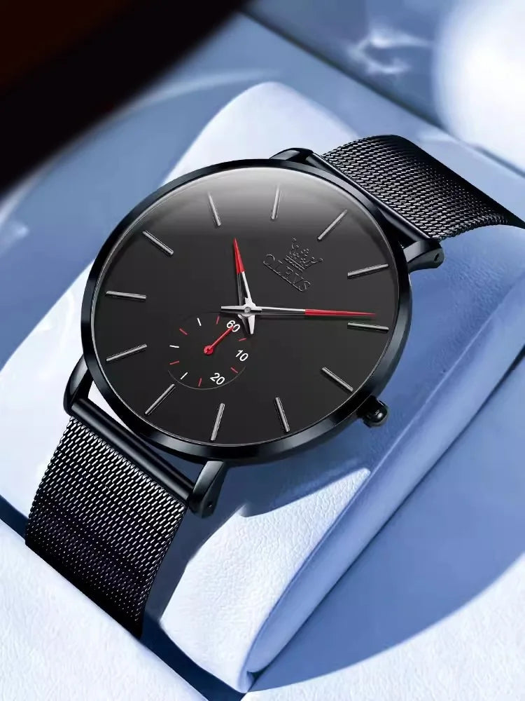 Latest Teenage Fashion Classic Ultra Thin Quartz Men Watch