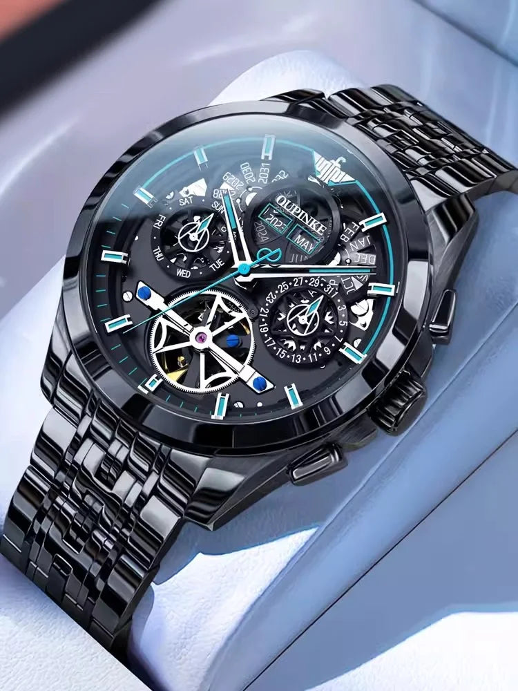 Swiss Luxury High-end Automatic Skeleton Sports Men Mechanical Watch