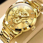 Men's Brand Gold High-end Dragon Watch Waterproof Quartz Watches