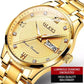 Classic Genuine Swiss 18k Gold Men Machanical Automatic Business Watch