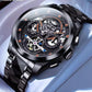 Swiss High-end Luxury Skeleton Watch Wristwatch Automatic Multi-function Men Mechanical Watches