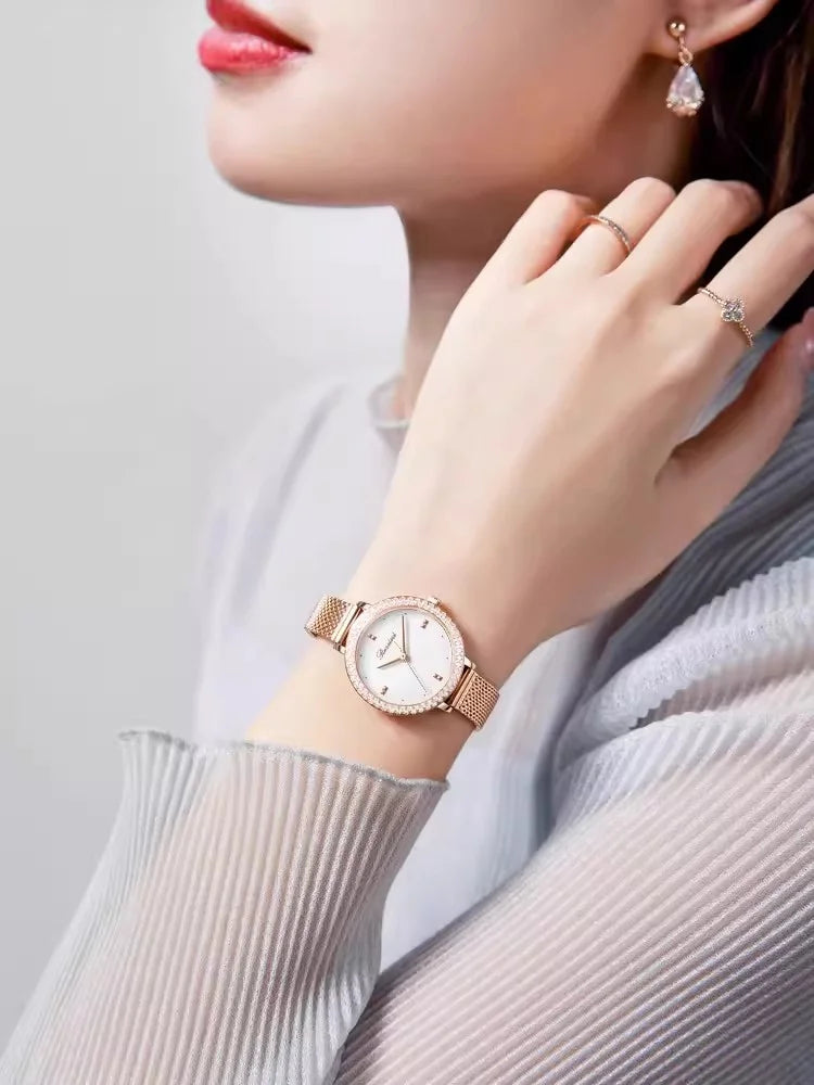 Official Authentic Simple Temperament Ins Style Full of Stars Quartz Women Watch