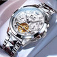 Swiss High-end Luxury Black Diamond Mechanical Watch Automatic Skeleton Watch