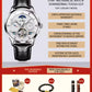 Swiss Silver Men Watches Automatic Fashion Trend Skeleton Mechanical Watches