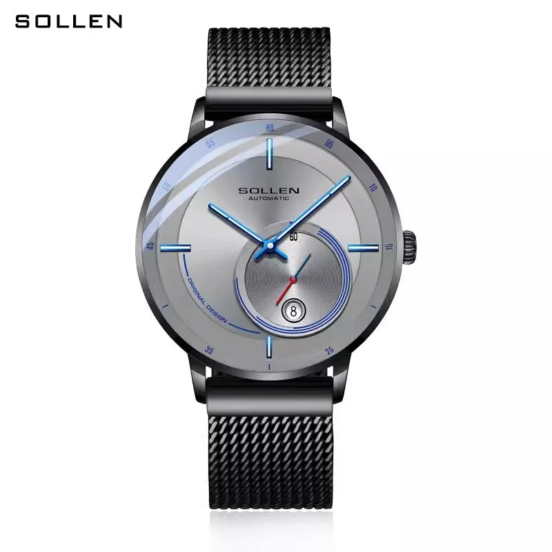 Automatic Mechanical Watch Swiss Watch Men's Black Warrior Men's High-end Luxury Trend Wristwatch