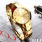 Genuine Tungsten Steel Silver Quartz Waterproof Business Ultra-thin Ladies Watch