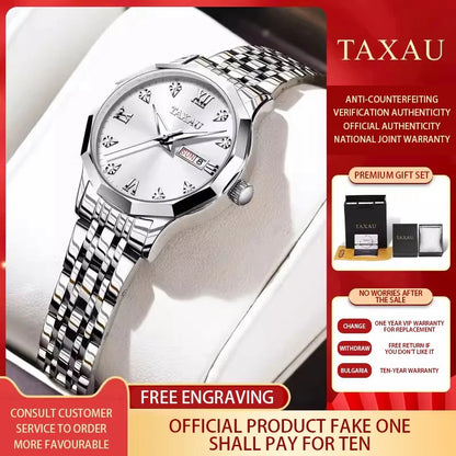 2024 New Classic Fashion Brand Explosion Quartz Temperament Silver Women's Watches