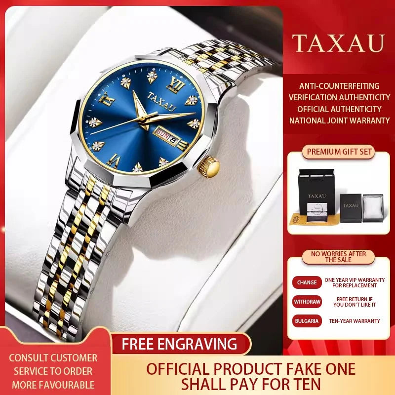 2024 New Classic Fashion Brand Explosion Quartz Temperament Silver Women's Watches