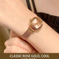 2024 New Light Luxury Niche Ladies Student Compact Quartz Silver Women's Watch