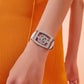 Light Luxury High-end Niche Skeleton Silver Women's Quartz Watch