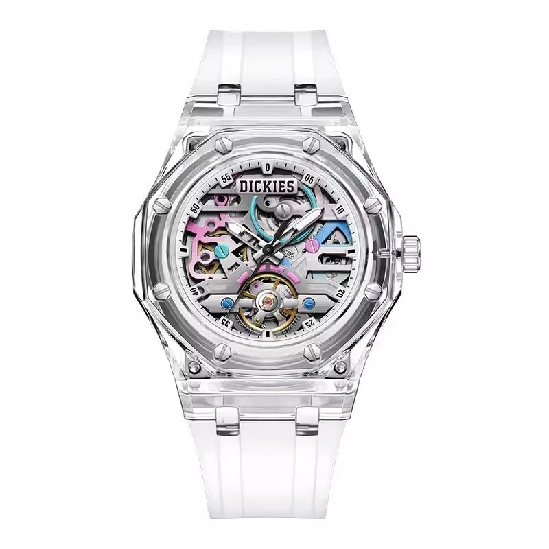 Classic Fashion Skeleton Automatic Waterproof Mechanical Women Watch